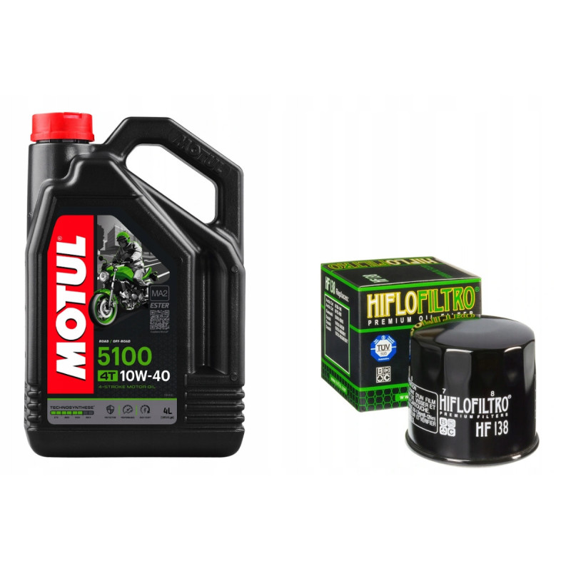 MOTUL 5100 OLEJ SILNIKOWY 10W40 4L + FILTR OLEJU