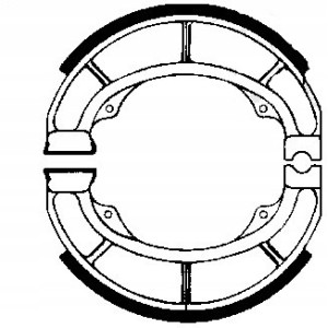 SZCZĘKI HAMULCOWE EBC DO MOTOCYKLA SUZUKI LT-F 160 SUZUKI LT-F160 1997-2004