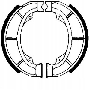 SZCZĘKI HAMULCOWE EBC DO MOTOCYKLA SUZUKI AY 50 AY50 KATANA 1997-2004