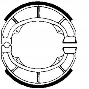 SZCZĘKI HAMULCOWE EBC DO MOTOCYKLA SUZUKI AN 125 SUZUKI AN125 1995-1999