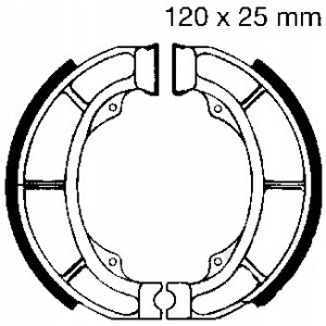 SZCZĘKI HAMULCOWE EBC DO MOTOCYKLA SUZUKI AH 50 AH50 ADDRESS 1992-1995