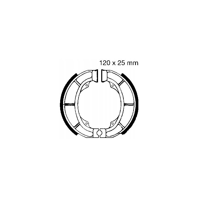 SZCZĘKI HAMULCOWE EBC DO MOTOCYKLA SUZUKI AH 50 AH50 ADDRESS 1992-1995
