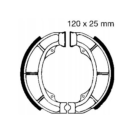 SZCZĘKI HAMULCOWE EBC DO MOTOCYKLA SUZUKI AH 50 AH50 ADDRESS 1992-1995