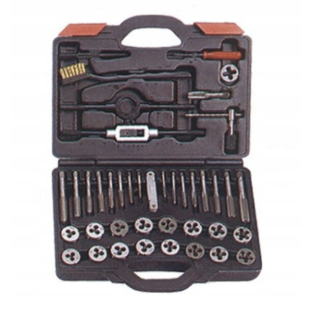 ZESTAW GWINTOWNIKÓW I NARZYNEK JMP CALOWYCH 42 ELEMENTY JAKOŚĆ HSS