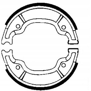 SZCZĘKI HAMULCOWE EBC DO MOTOCYKLA YAMAHA TT 600 YAMAHA TT600 1987-1989