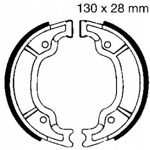 SZCZĘKI HAMULCOWE EBC DO MOTOCYKLA YAMAHA SR 250 YAMAHA SR250 1990-2000
