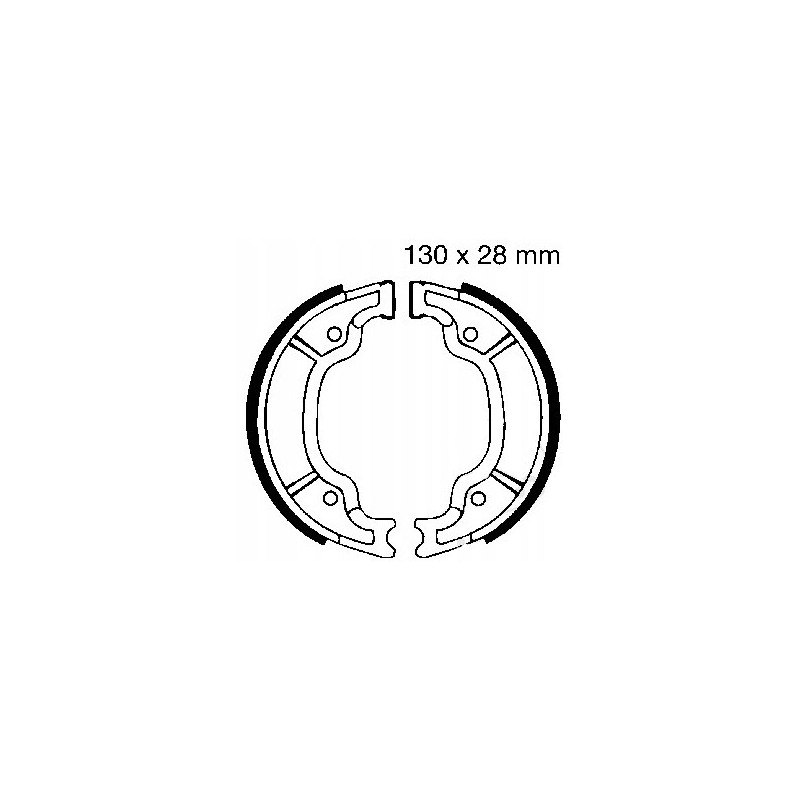 SZCZĘKI HAMULCOWE EBC DO MOTOCYKLA YAMAHA SR 250 YAMAHA SR250 1990-2000
