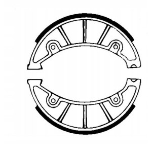 SZCZĘKI HAMULCOWE EBC DO MOTOCYKLA YAMAHA YW 125 YW125 BWS 2010-2015