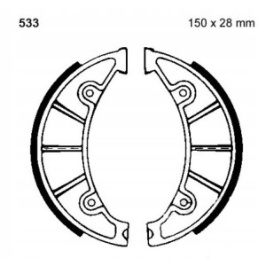 SZCZĘKI HAMULCOWE EBC DO MOTOCYKLA YAMAHA YW 125 YW125 BWS 2010-2015