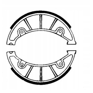 SZCZĘKI HAMULCOWE EBC DO MOTOCYKLA MBK XC 125 XC125 X FLAME X 2004-2006