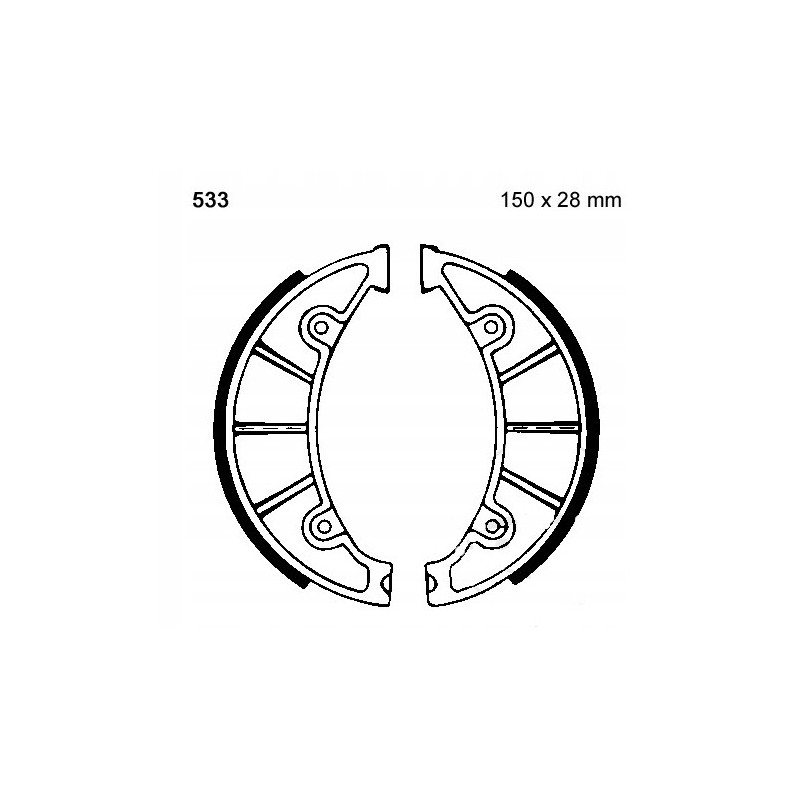 SZCZĘKI HAMULCOWE EBC DO MOTOCYKLA MBK OCEO 150 MBK OCEO150 OCEO 2012-2015