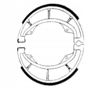 SZCZĘKI HAMULCOWE EBC DO MOTOCYKLA SUZUKI TS 125 SUZUKI TS125 1973-1981