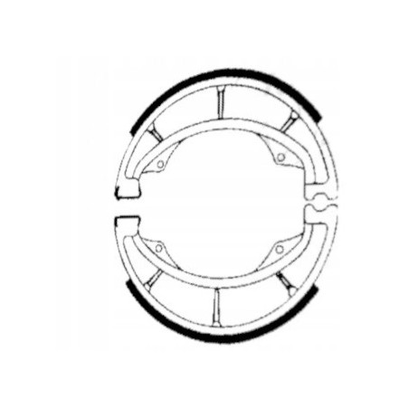 SZCZĘKI HAMULCOWE EBC DO MOTOCYKLA SUZUKI TS 125 SUZUKI TS125 1973-1981