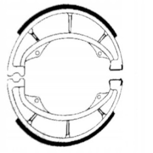 SZCZĘKI HAMULCOWE EBC DO MOTOCYKLA SUZUKI RM 250 SUZUKI RM250 1976-1986
