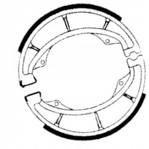 SZCZĘKI HAMULCOWE EBC DO MOTOCYKLA SUZUKI GZ 125 GZ125 MARAUDER 1998-2013