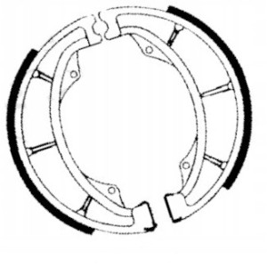 SZCZĘKI HAMULCOWE EBC DO MOTOCYKLA SUZUKI GN 125 SUZUKI GN125 1994-1999