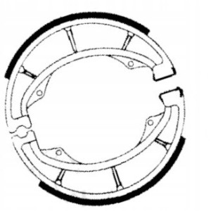 SZCZĘKI HAMULCOWE EBC DO MOTOCYKLA SUZUKI EN 125 EN125 PURE SPORT 2003-2009