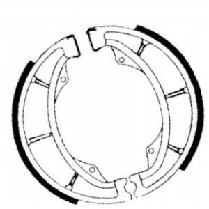 SZCZĘKI HAMULCOWE EBC DO MOTOCYKLA SUZUKI DR 250 SUZUKI DR250 S 1982-1987
