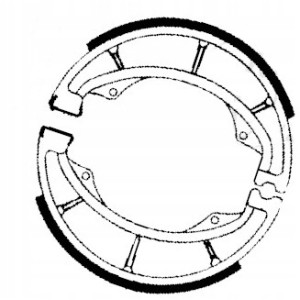 SZCZĘKI HAMULCOWE EBC DO MOTOCYKLA KAWASAKI Z 200 KAWASAKI Z200 1977-1980