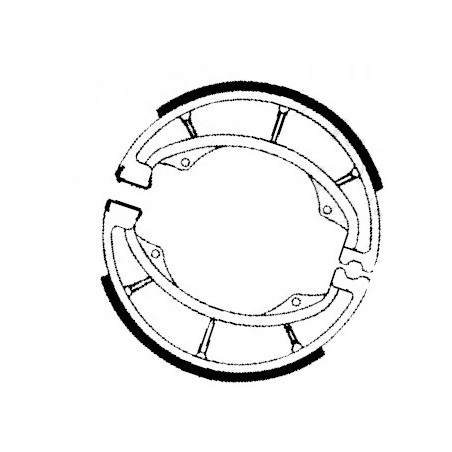 SZCZĘKI HAMULCOWE EBC DO MOTOCYKLA KAWASAKI Z 200 KAWASAKI Z200 1977-1980