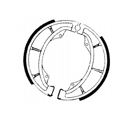 SZCZĘKI HAMULCOWE EBC DO MOTOCYKLA KAWASAKI KX 500 KAWASAKI KX500 1983-1985
