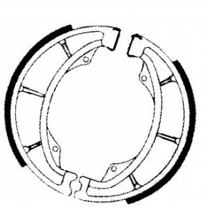 SZCZĘKI HAMULCOWE EBC DO MOTOCYKLA KAWASAKI BN 125 BN125 ELIMINATOR 98-2007