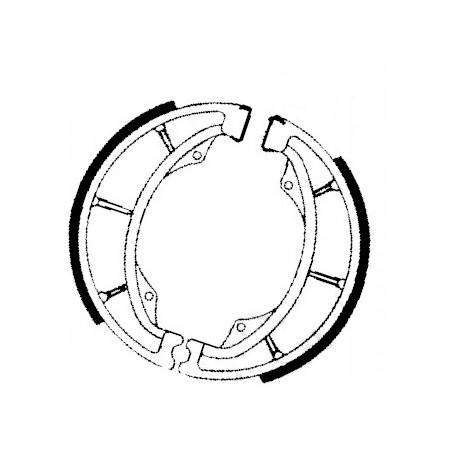 SZCZĘKI HAMULCOWE EBC DO MOTOCYKLA KAWASAKI BN 125 BN125 ELIMINATOR 98-2007