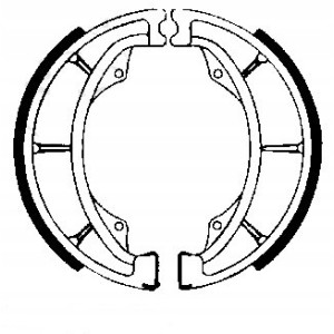 SZCZĘKI HAMULCOWE EBC DO MOTOCYKLA HYOSUNG XRX 125 XRX125 AC ENDURO 99-2014