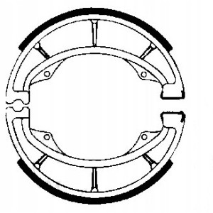 SZCZĘKI HAMULCOWE EBC DO MOTOCYKLA HYOSUNG GV 125 GV125 AQUILA 2000-2017