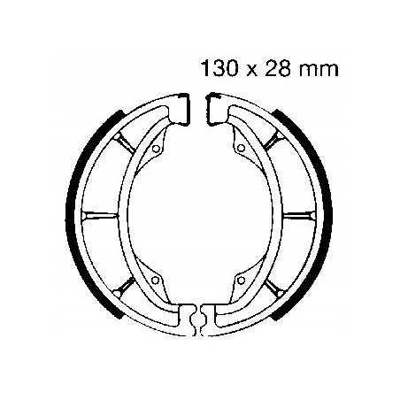 SZCZĘKI HAMULCOWE EBC DO MOTOCYKLA HYOSUNG GF 125 GF125 4V SPEED 1998-2003