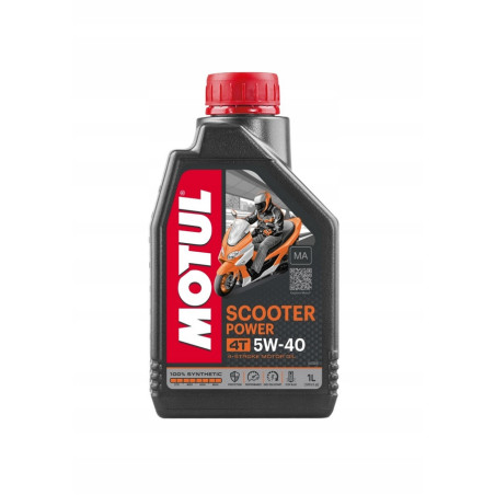 OLEJ SILNIKOWY MOTUL SCOOTER POWER 4T 5W40 1L SYNTETYCZNY ORYGINAŁ 4T