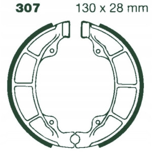 SZCZĘKI HAMULCOWE EBC 307 TYLNE 130X28MM SYM JET14 125 2017-2025