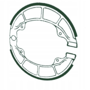 SZCZĘKI HAMULCOWE EBC 307 TYLNE 130X28MM SYM FIDDLE II125 2007-2014