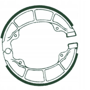 SZCZĘKI HAMULCOWE EBC 307 TYLNE 130X28MM POLARIS PREDATOR 90 2WD 2003-2006