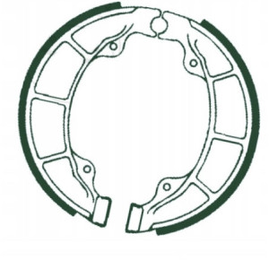 SZCZĘKI HAMULCOWE EBC 307 TYLNE 130X28MM KYMCO MAXXER 50 MAXXER50 2007-2017