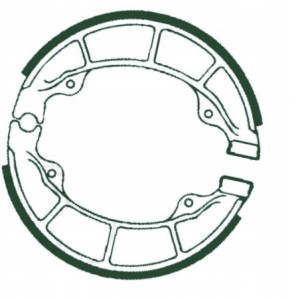 SZCZĘKI HAMULCOWE EBC 307 TYLNE 130X28MM KYMCO CK1 125 2014-2016