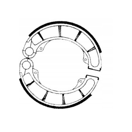 SZCZĘKI HAMULCOWE EBC 321 TYLNE 160X40MM HONDA VT 600 VT600 C SHADOW 88-00