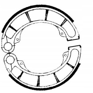 SZCZĘKI HAMULCOWE EBC 321 TYLNE 160X40MM HONDA CBX 650 CBX650 E 1983-1984