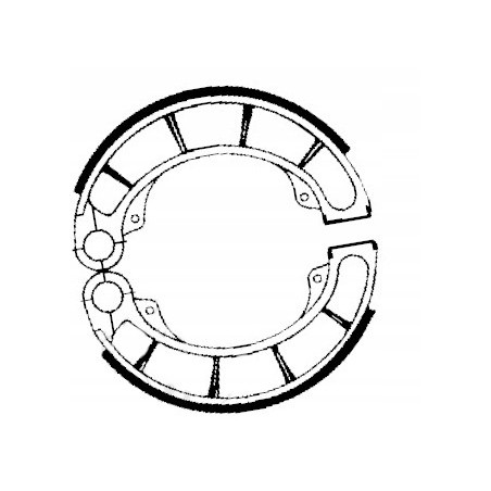 SZCZĘKI HAMULCOWE EBC 321 TYLNE 160X40MM HONDA CBX 650 CBX650 E 1983-1984