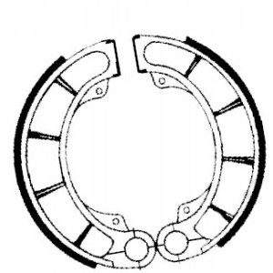 SZCZĘKI HAMULCOWE EBC 321 TYLNE 160X40MM HONDA CB 750 CB750 NIGHTHAWK 91-92