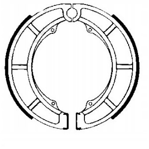 SZCZĘKI HAMULCOWE EBC 626 TYLNE 180X36MM SUZUKI VL 800 C800 INTRUDER 05-17