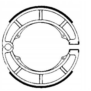 SZCZĘKI HAMULCOWE EBC 626 TYLNE 180X36MM SUZUKI LT-F 400 KINGQUAD 2008-2015