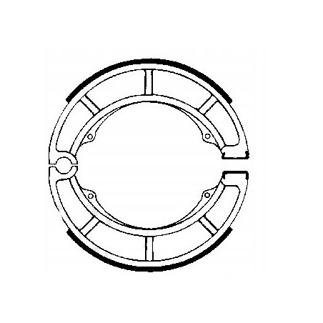 SZCZĘKI HAMULCOWE EBC 626 TYLNE 180X36MM SUZUKI LT-F 400 KINGQUAD 2008-2015